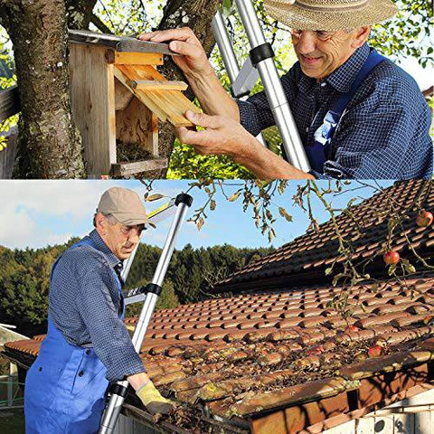 How to use the telescoping extension ladder?