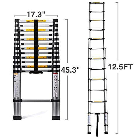 How to operate the stretch style ladder（or an extension ladder）