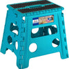 13 Inch Non Slip Dot Foldable Step Stool - Blue