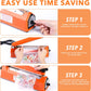 Delxo 8 inch Impulse Bag Sealer Orange