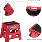 13 Inch Non Slip Foldable Step Stool Dot Red