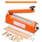 Delxo 8 inch Impulse Bag Sealer Orange