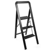 Delxo Aluminum 3 Step Ladder,2020 Upgrade Lightweight Folding Step Stool with Long Handle, Anti-Slip Sturdy Pedal, Classic Wood Look Without Wood Worry Step Ladder, Hold Up to 330LB - Delxo