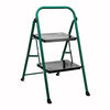 Delxo 2 Step Ladder Folding Step Stool Ladder with Handgrip Anti-Slip Sturdy and Wide Pedal Lightweight 2 Step Stool Multi-Use for Household and Office Portable Step Stool Steel 330lbs (2 feet) Green - delxousa