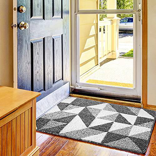 Delxo Indoor Door Mat,24”x36” Non Slip Absorbent Dirt Doormat for Front Door Entrance Rugs,Low-Profile,Waterproof, Machine Washable Doormat for Front Door Inside, Back Door,Indoor Home Entrance - delxousa