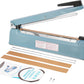 Delxo 8 inch 12 inch 16 inch Impulse Bag Sealer Poly Bag Sealing Machine Heat Seal Closer with Repair Kit in Orange Blue Black - Delxo